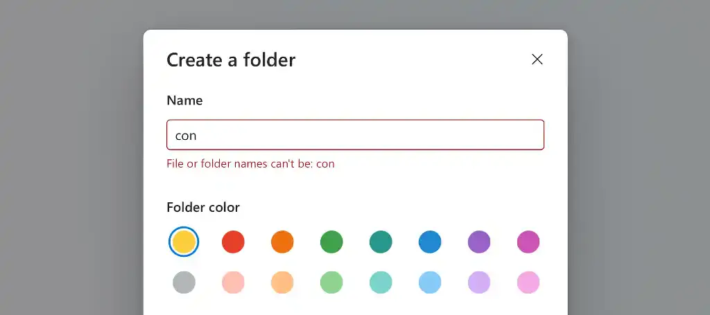 Reserved file names forever